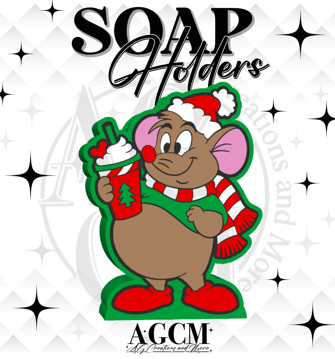 Christmas Mouse 3D Soap Holders (wholesale)