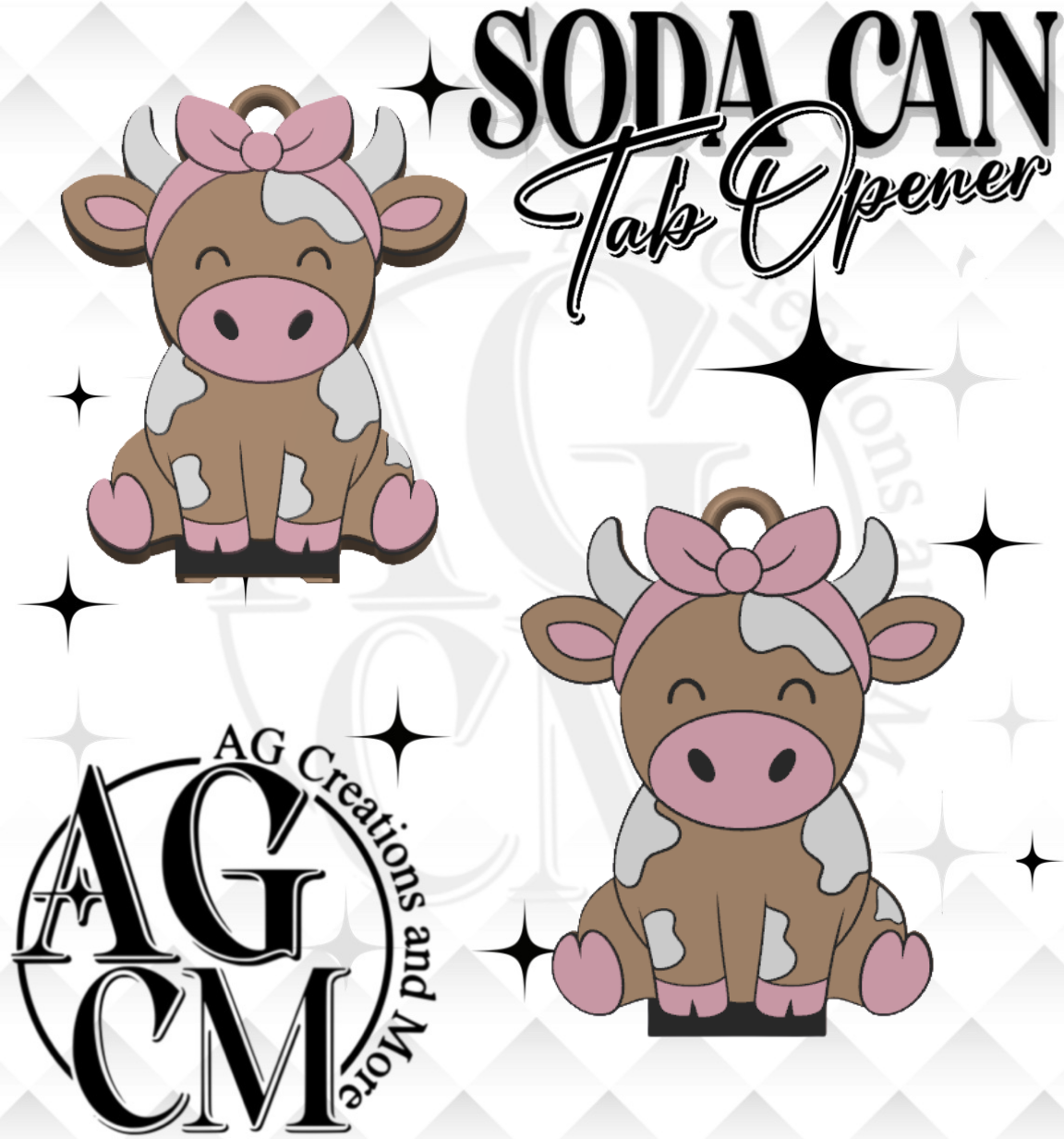 Cow Bandana Tab Opener (wholesale singles)