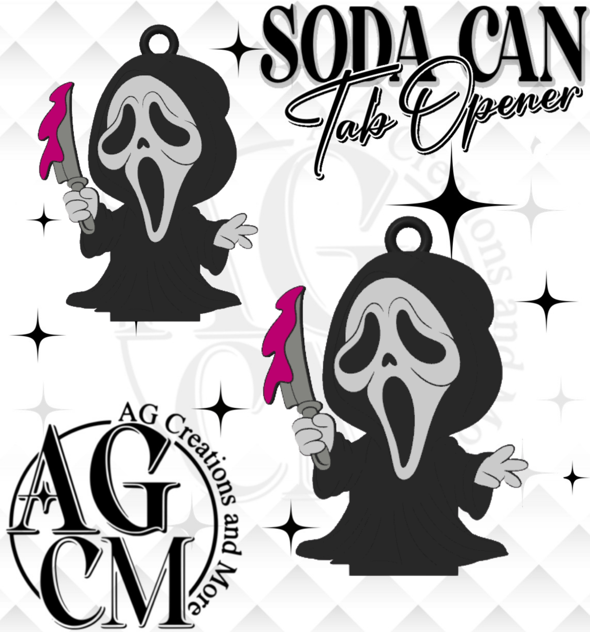 ghost F pink Tab Opener (wholesale singles)