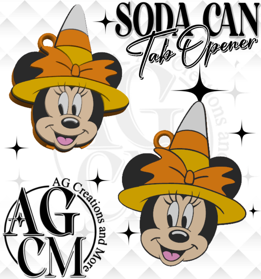 Girl mouse candy corn Tab Opener (wholesale singles)