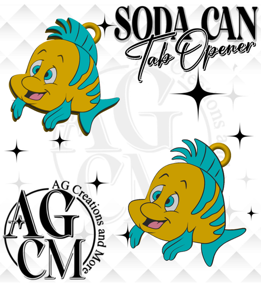 Yellow Fish Soda Can Tab Opener (wholesale singles)