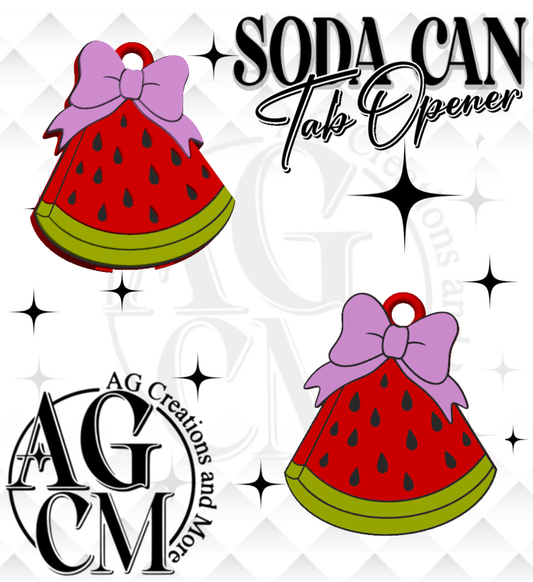 Watermelon Soda Tab Opener STL 3MF File