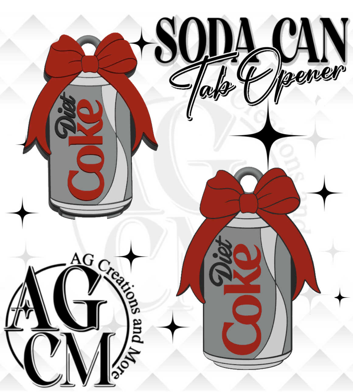 diet C Soda Tab Opener STL 3MF File