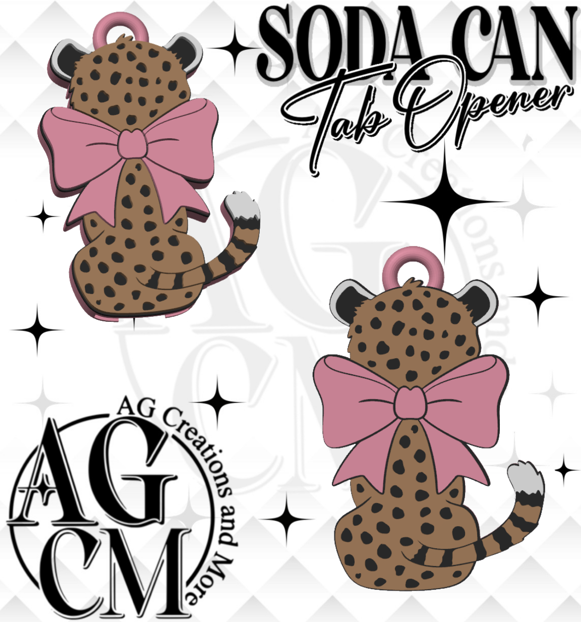 Cheetah Tab Opener STL 3MF File