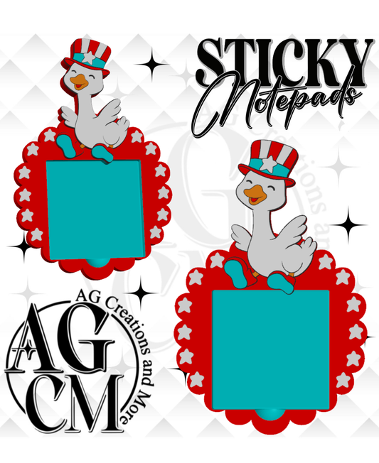 USA Goose 3D Sticky Notepad (wholesale/singles)