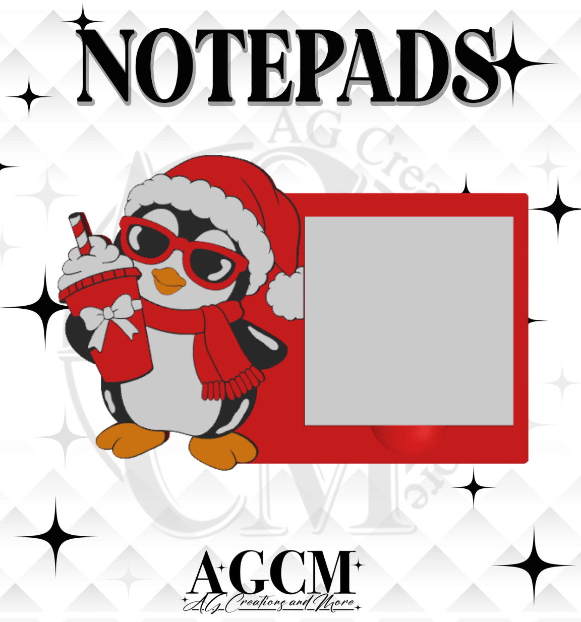 Penguin 3D Sticky Notepad STL 3MF files