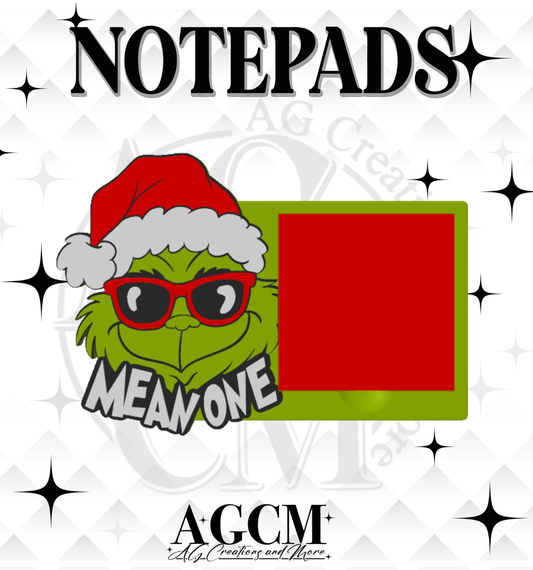 Mean One 3D Sticky Notepad STL 3MF files