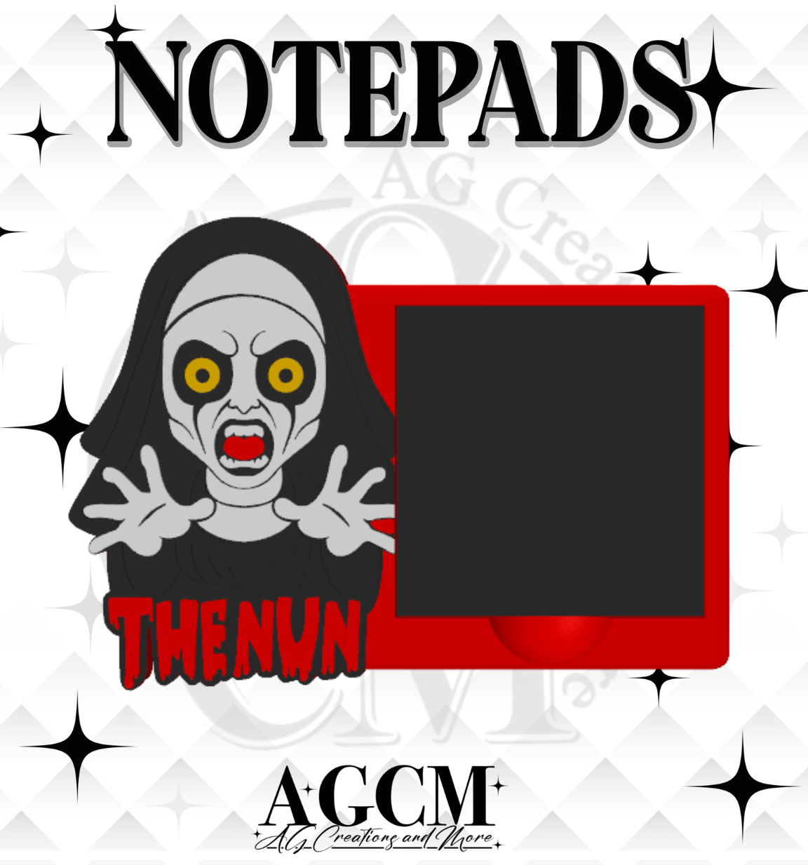 Nun 3D Sticky Notepad STL 3MF files