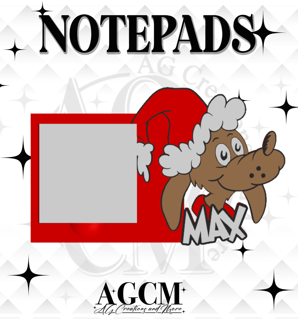 G-Xmas dog 3D Sticky Notepad (wholesale)