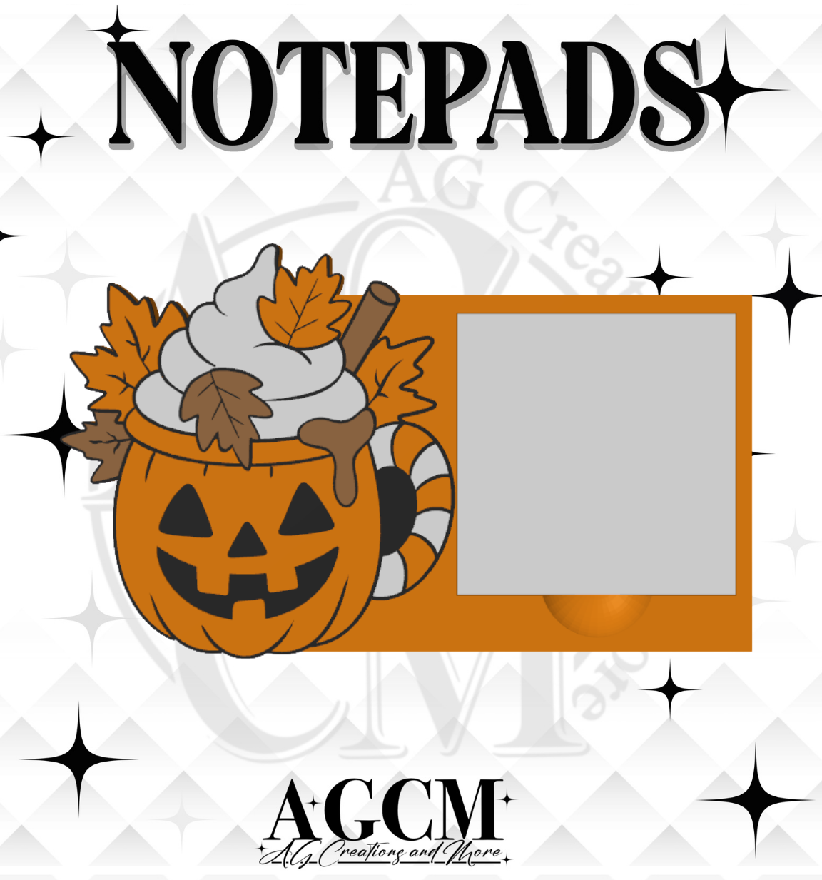 Pumpkin Spice 3D Sticky Notepad (wholesale)