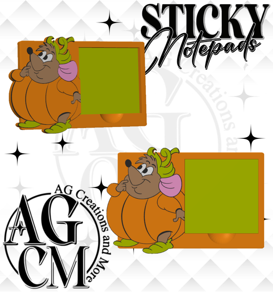 Mouse pumpkin 3D Sticky Notepad (wholesale)