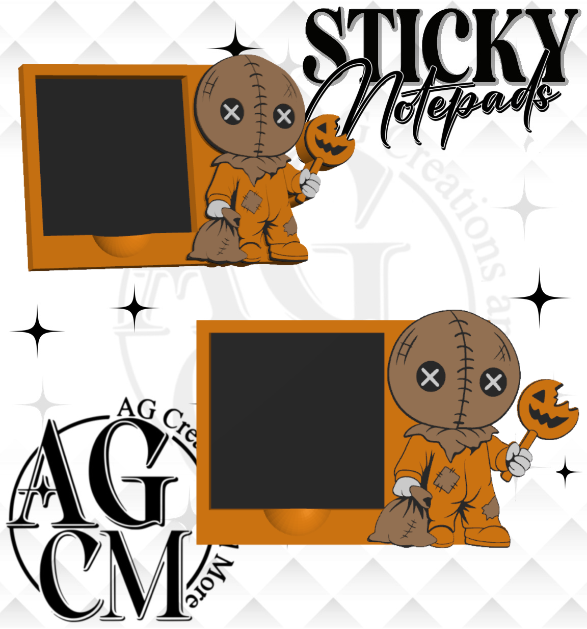 Trick or Treat  3D Sticky Notepad (wholesale)