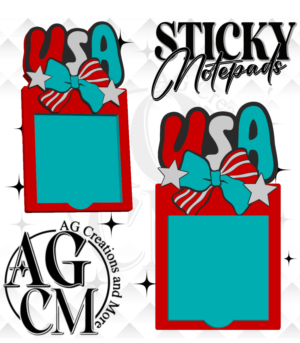 USA 3D Sticky Notepad (wholesale)