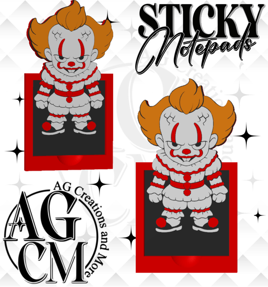 Clown 3D Sticky Notepad STL 3MF files