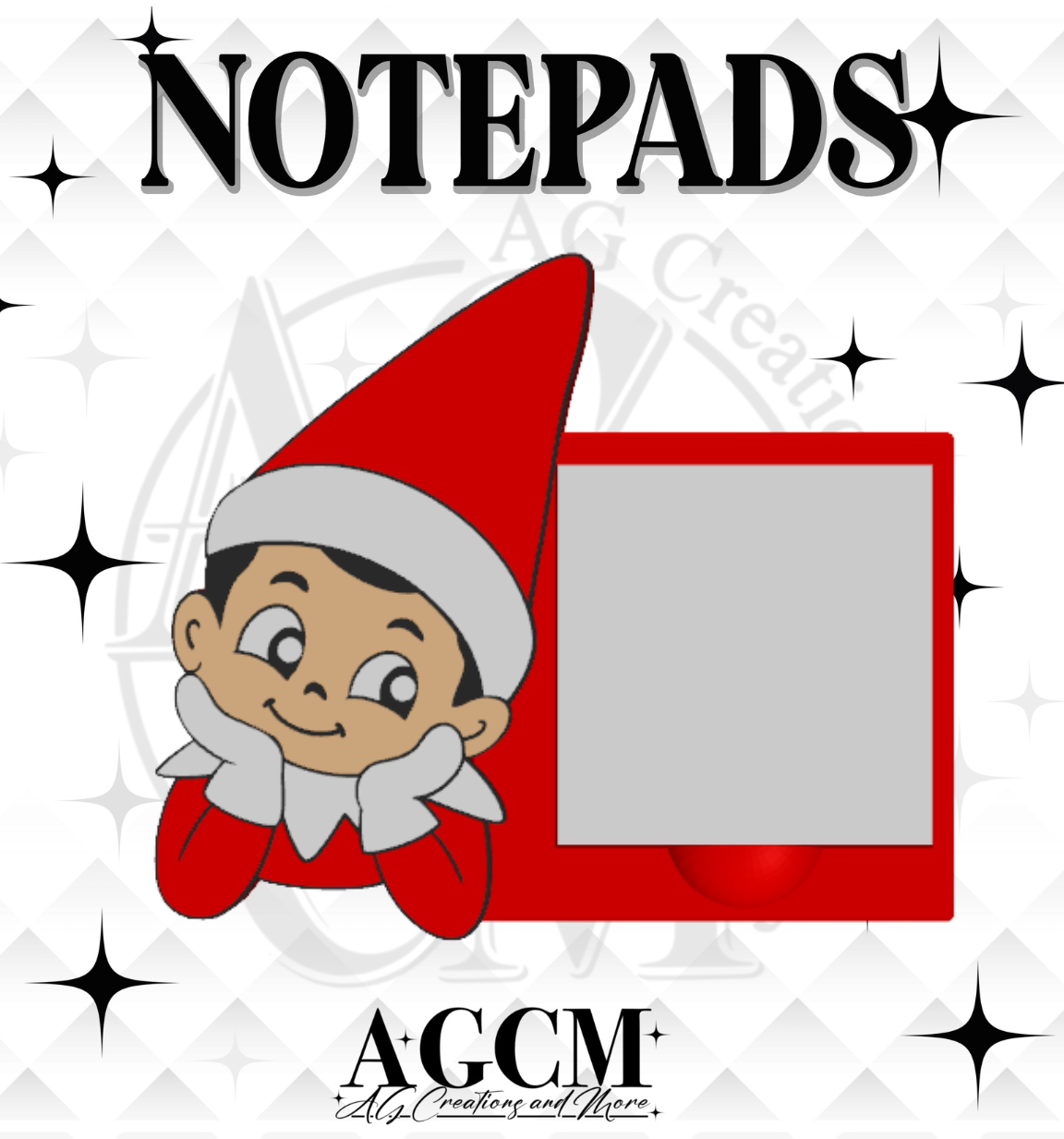 Elf Boy 3D Sticky Notepad STL 3MF files