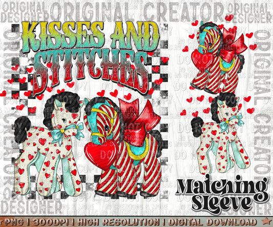 Kisses and Stitches Sleeve Set Digital Download