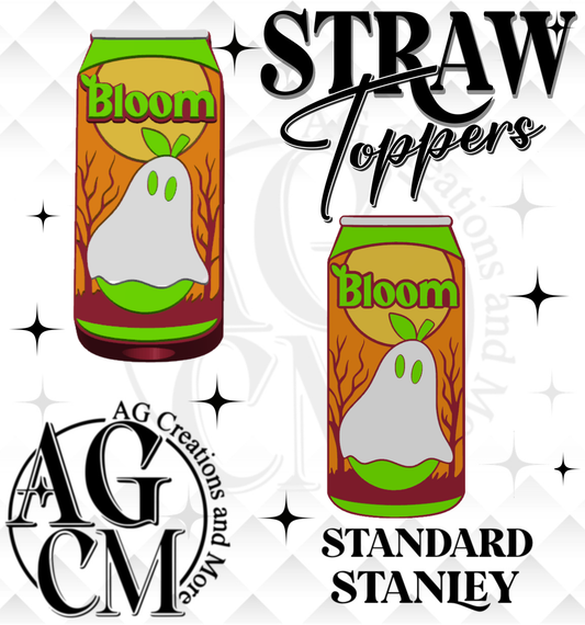 Ghost Energy Drink 3D Straw Topper 3MF File