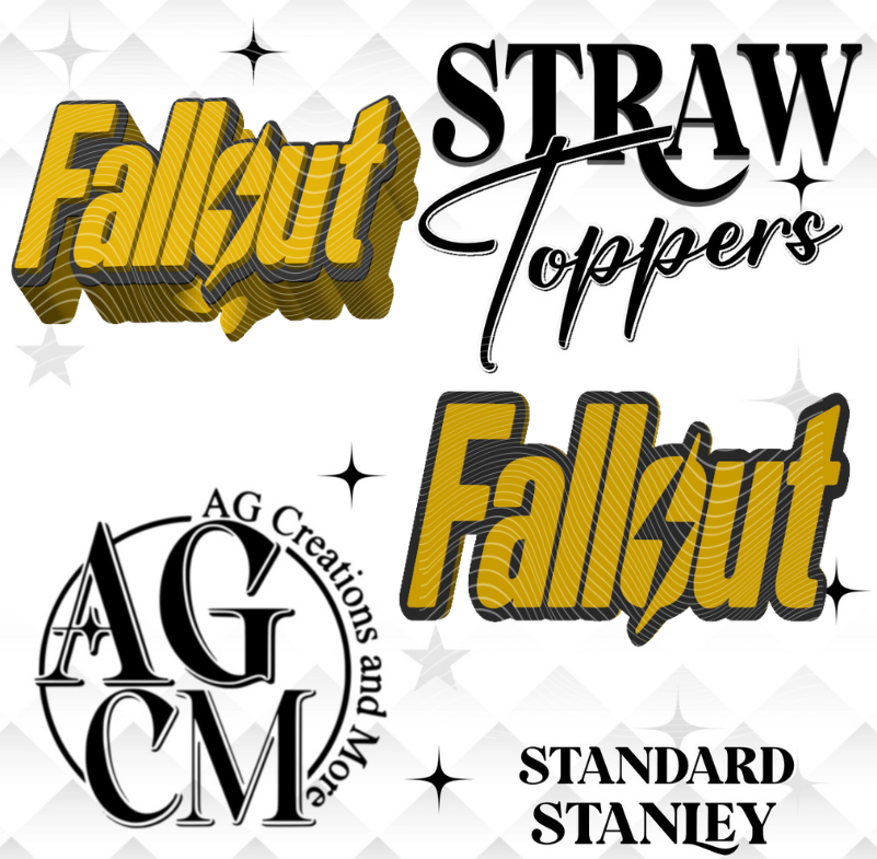 Fallout 3D Straw Topper (wholesale)
