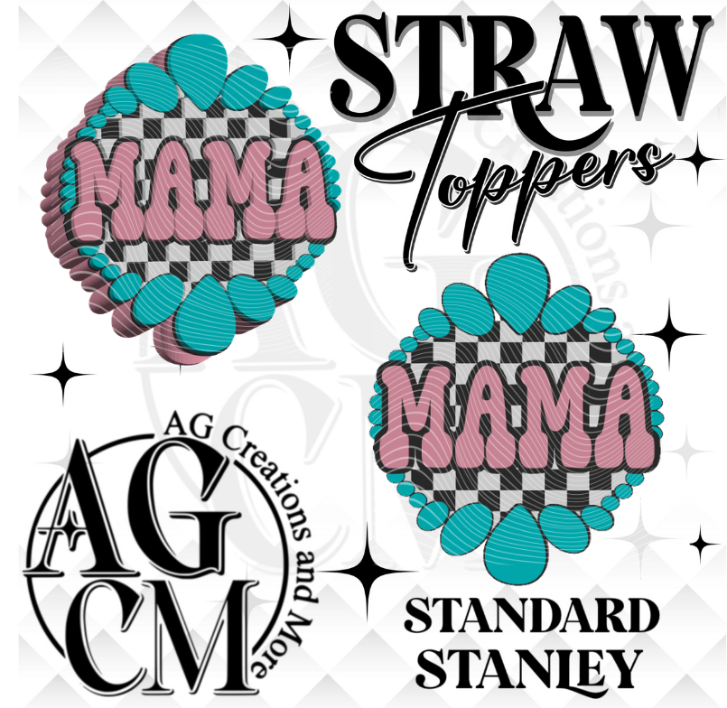 Mama Concho 3D Straw Topper 3MF File