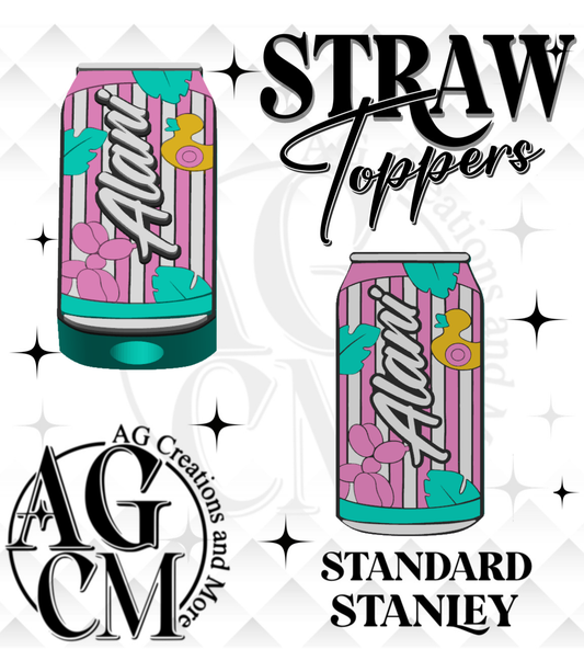 Energy Drink 3D Straw Topper (wholesale singles)