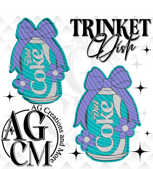 Soda Drink DC 3D Trinket Dish STL/ 3Mf