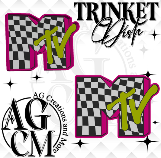 M tv 3D Trinket Dish STL/ 3Mf