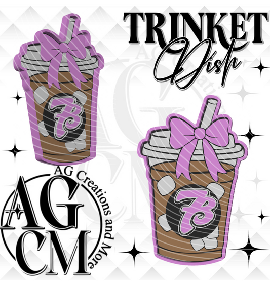Pink Ice Coffee Drink 7B 3D Trinket Dish (wholesale)