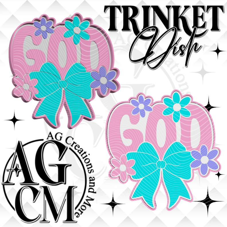 God Bow Trinket Dish STL/ 3Mf