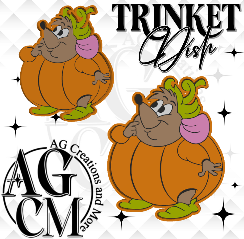 Mouse pumpkin 3D Trinket Dish (wholesale)