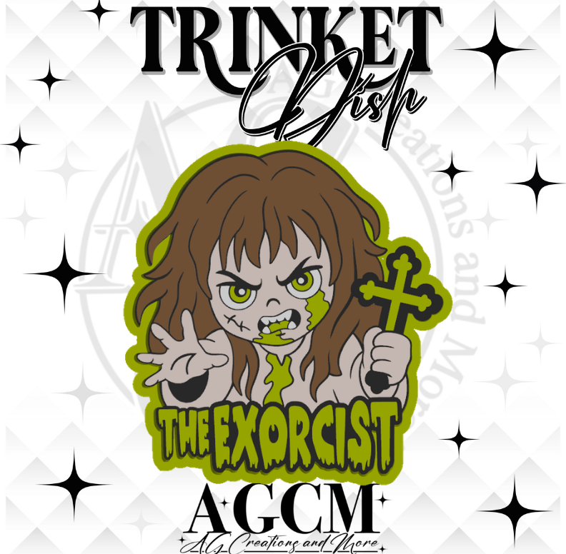 Possessed Girl 3D Trinket Dish STL/ 3Mf