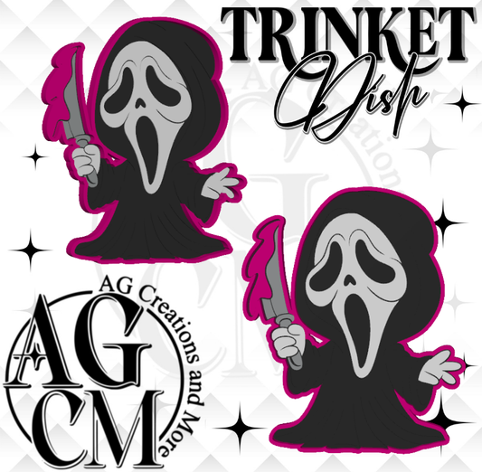 ghost F pink  3D Trinket Dish (wholesale)
