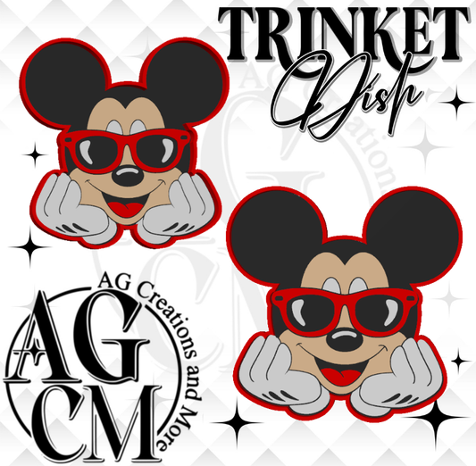 Mouse Glasses 3D Trinket Dish (wholesale)