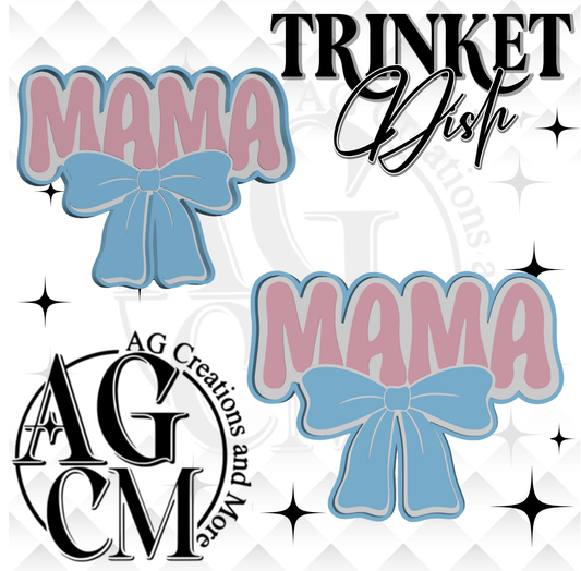 Mama Bow 3D Trinket Dish STL/ 3Mf