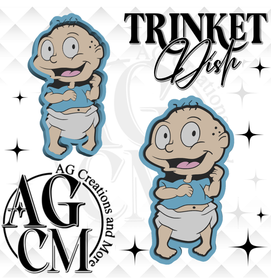 90 baby 3D Trinket Dish STL/ 3Mf