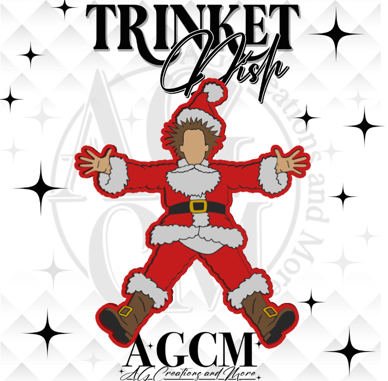 Crazy Santa 3D Trinket Dish (wholesale)
