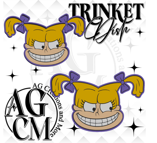 Angelica 3D Trinket Dish STL/ 3Mf