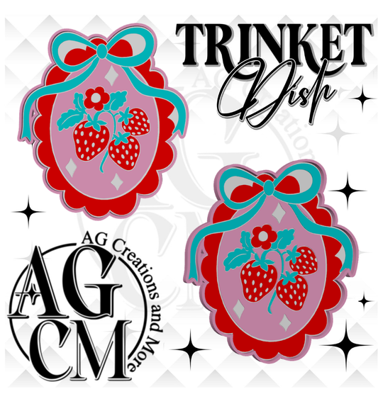 Strawberry 3D Trinket Dish (wholesale)