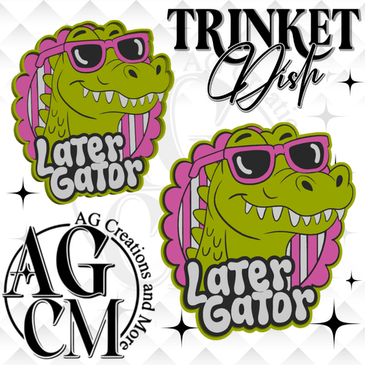 Later Gator 3D Trinket Dish (wholesale / singles)