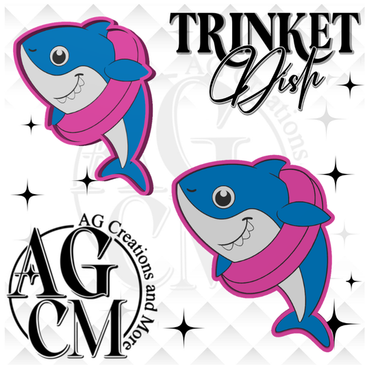 Shark 3D Trinket Dish STL/ 3Mf