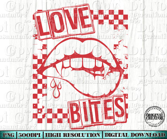 Love bites, red Single color Digital Download
