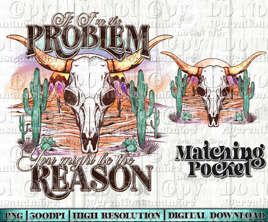 If im the problem skull pocket set Digital Download