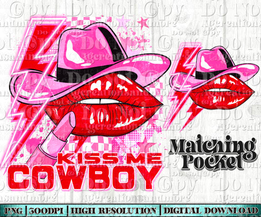 Kiss me, Cowboy pocket set Digital Download