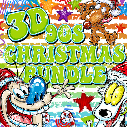 3D 90s Christmas 3D Bundle
