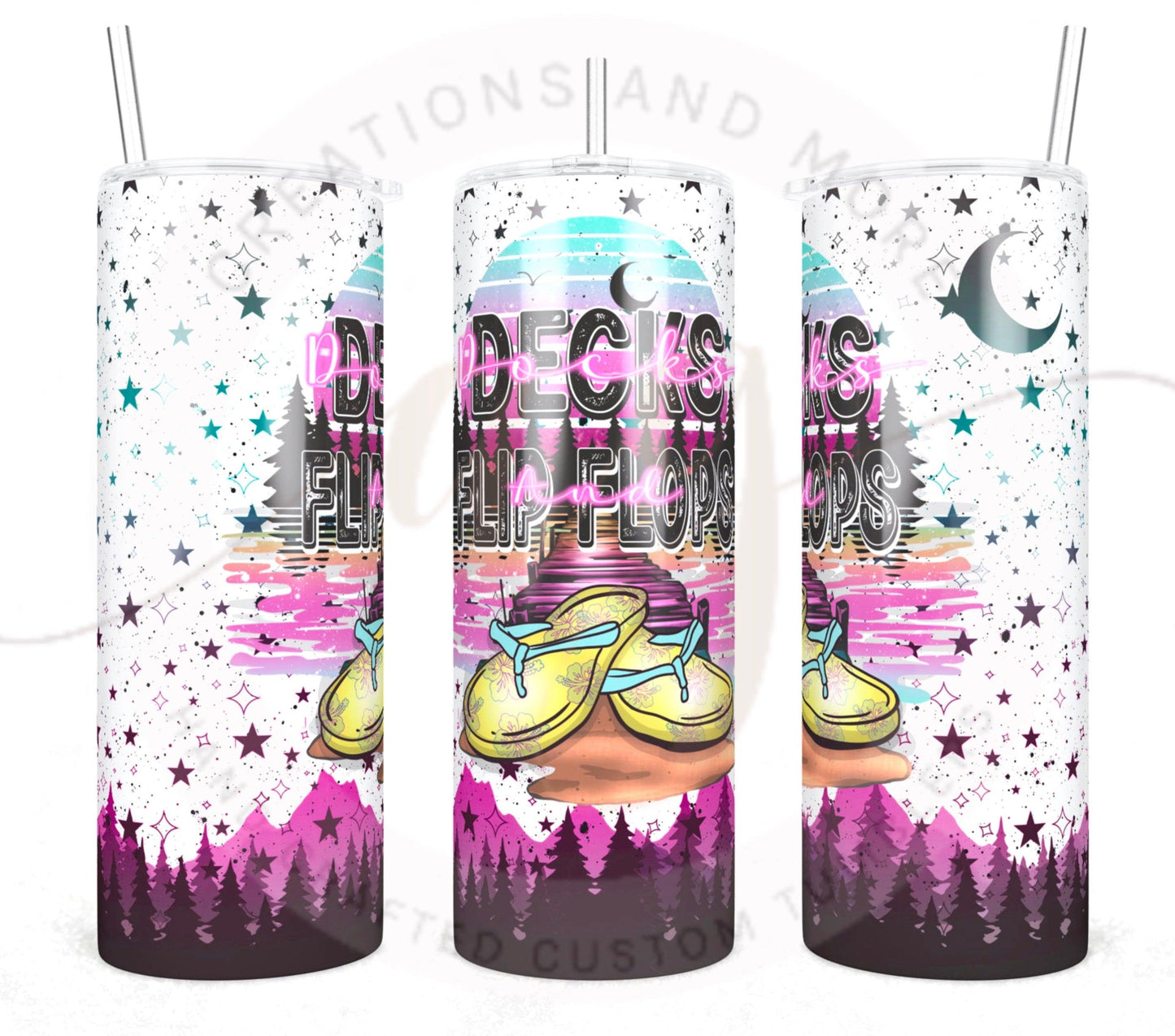 Decks Flip Flops Tumbler Digital File