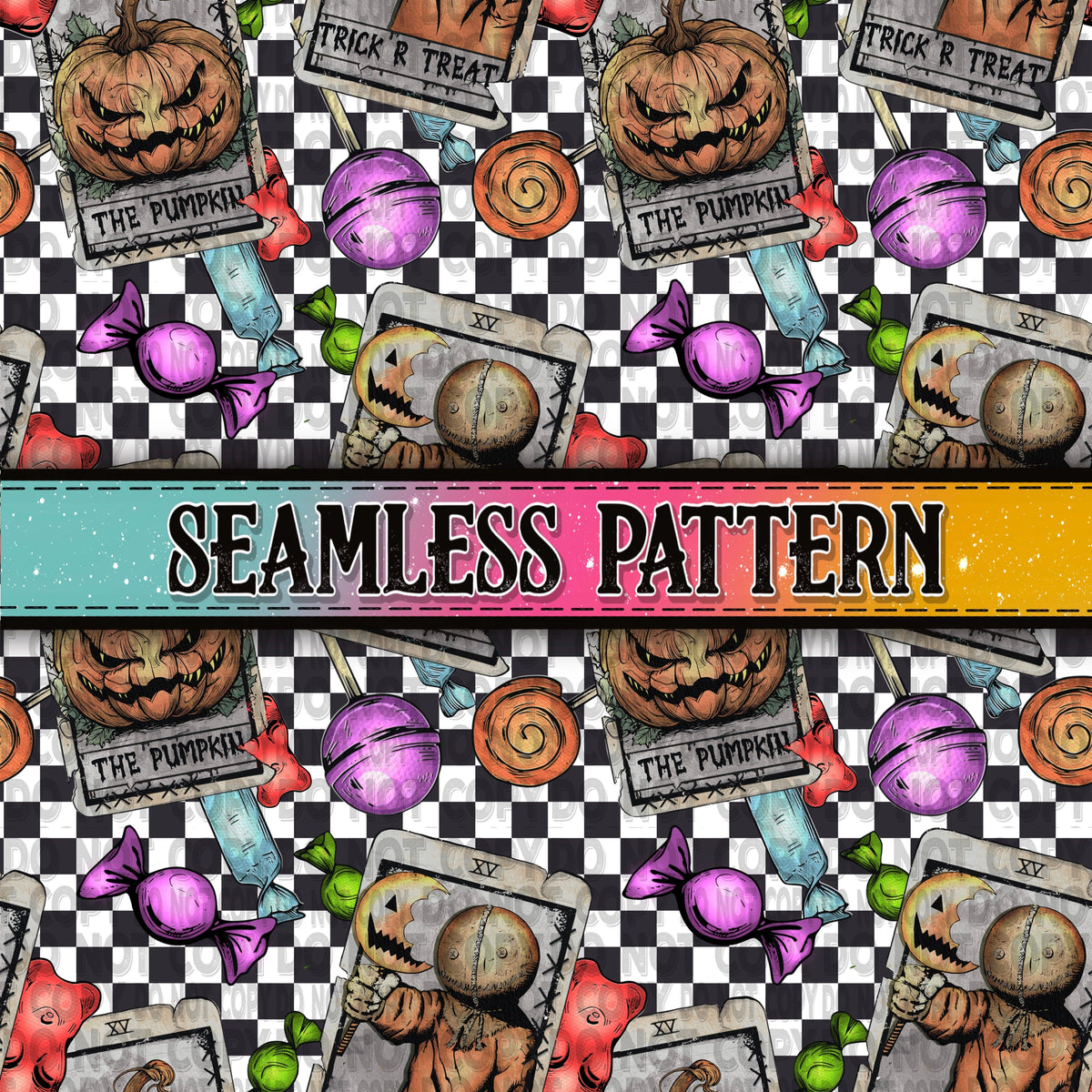 Trick R Treat Seamless Pattern