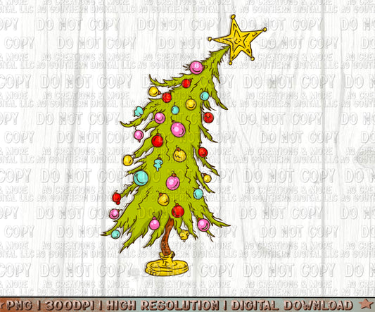 Christmas Tree Digital Download PNG