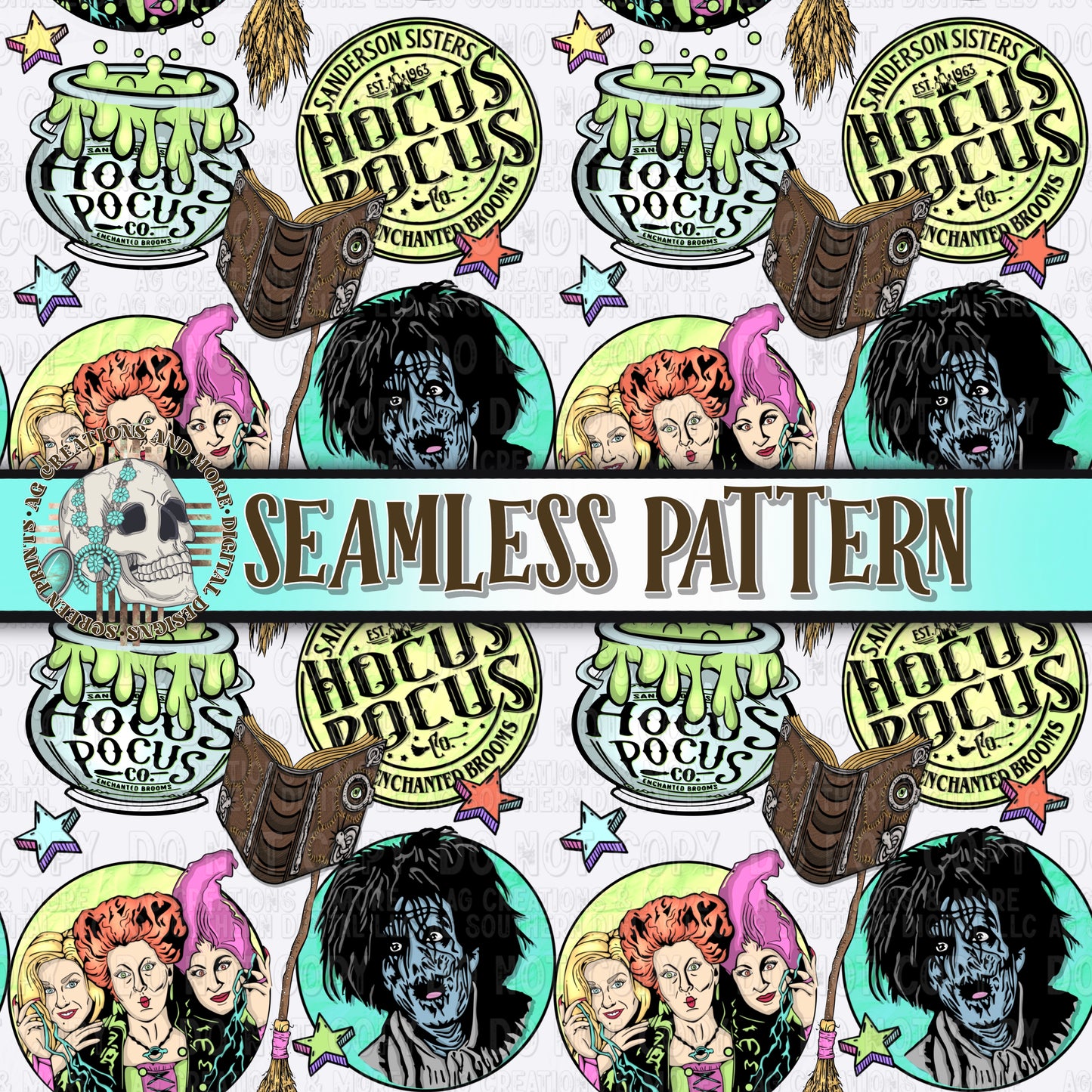 Billy and Sistas Seamless Pattern