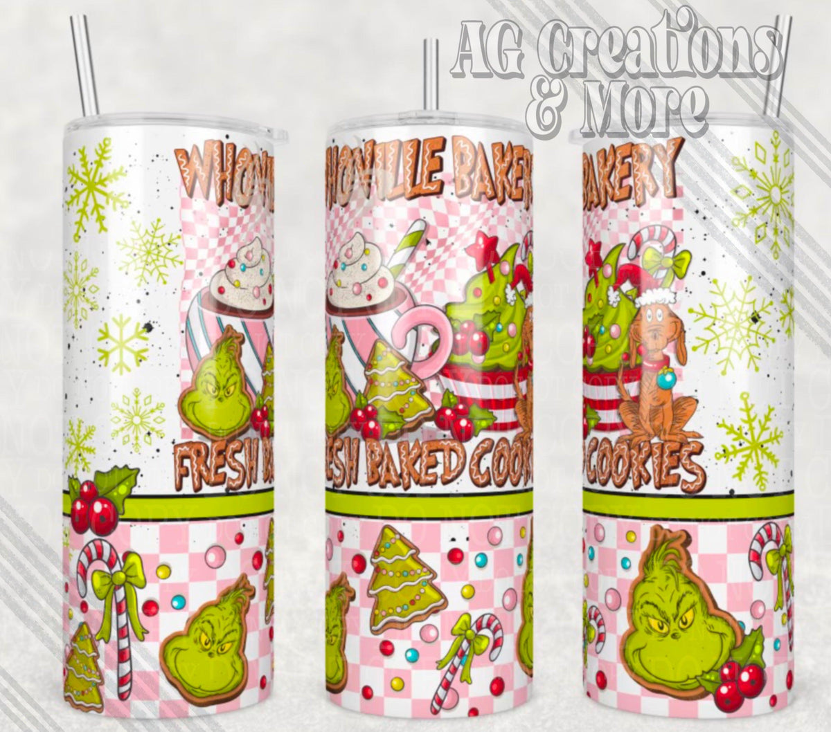 Whoville Bakery Christmas Tumbler Digital File