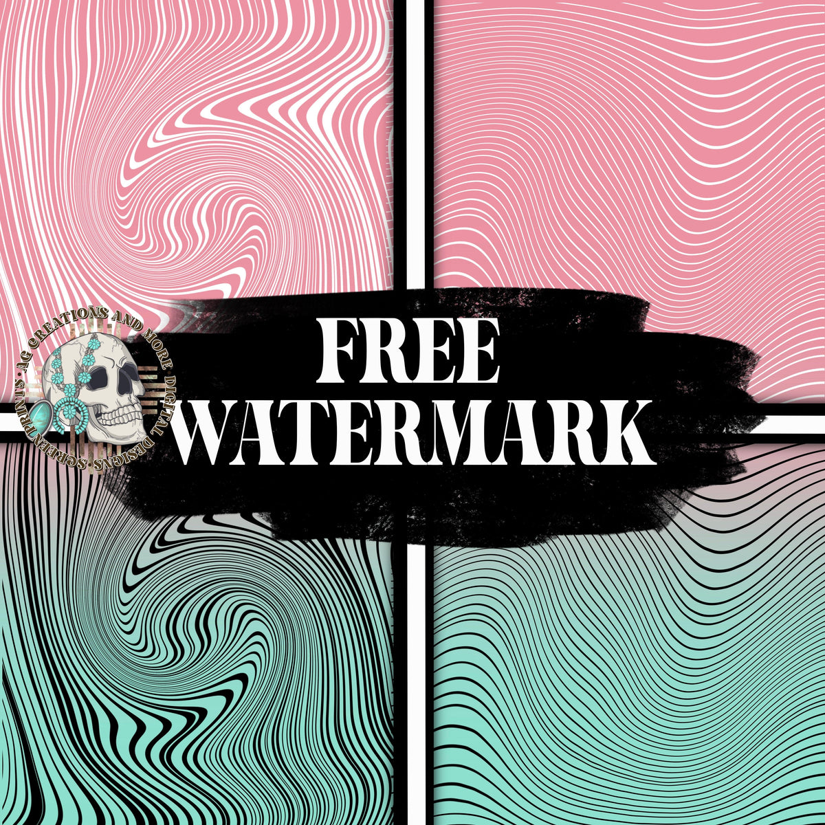 FREE Watermark squiggly lines