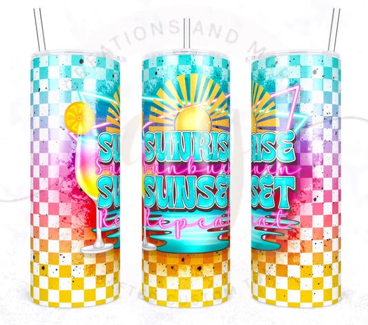 Sunrise, Sunset Repeat Tumbler Digital File